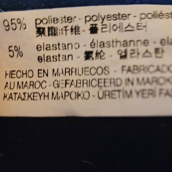 ZARA Short Sleeve V-Neck Grey Top Size Large - Picture 4 of 4